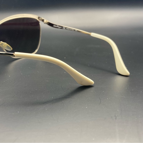 Salvatore Ferragamo Sunglasses SF148S 721 Gold White Frames Gray Lens 58 20 135 - Picture 13 of 16